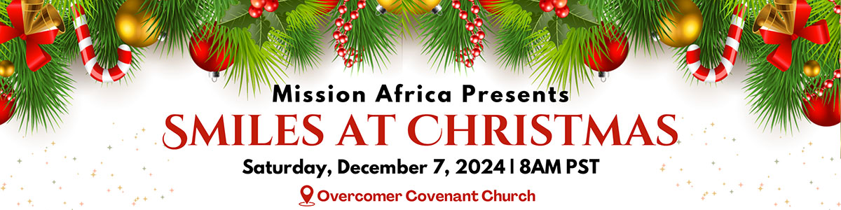 Mission Africa Smiles at Christmas Banner